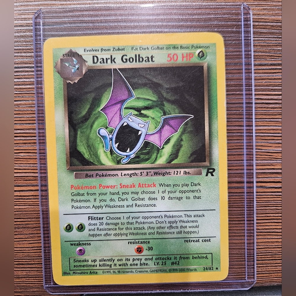 Pokemon Dark Golbat 24/82 Rocket Card